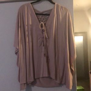 Rose gold sky top with pretty back detail